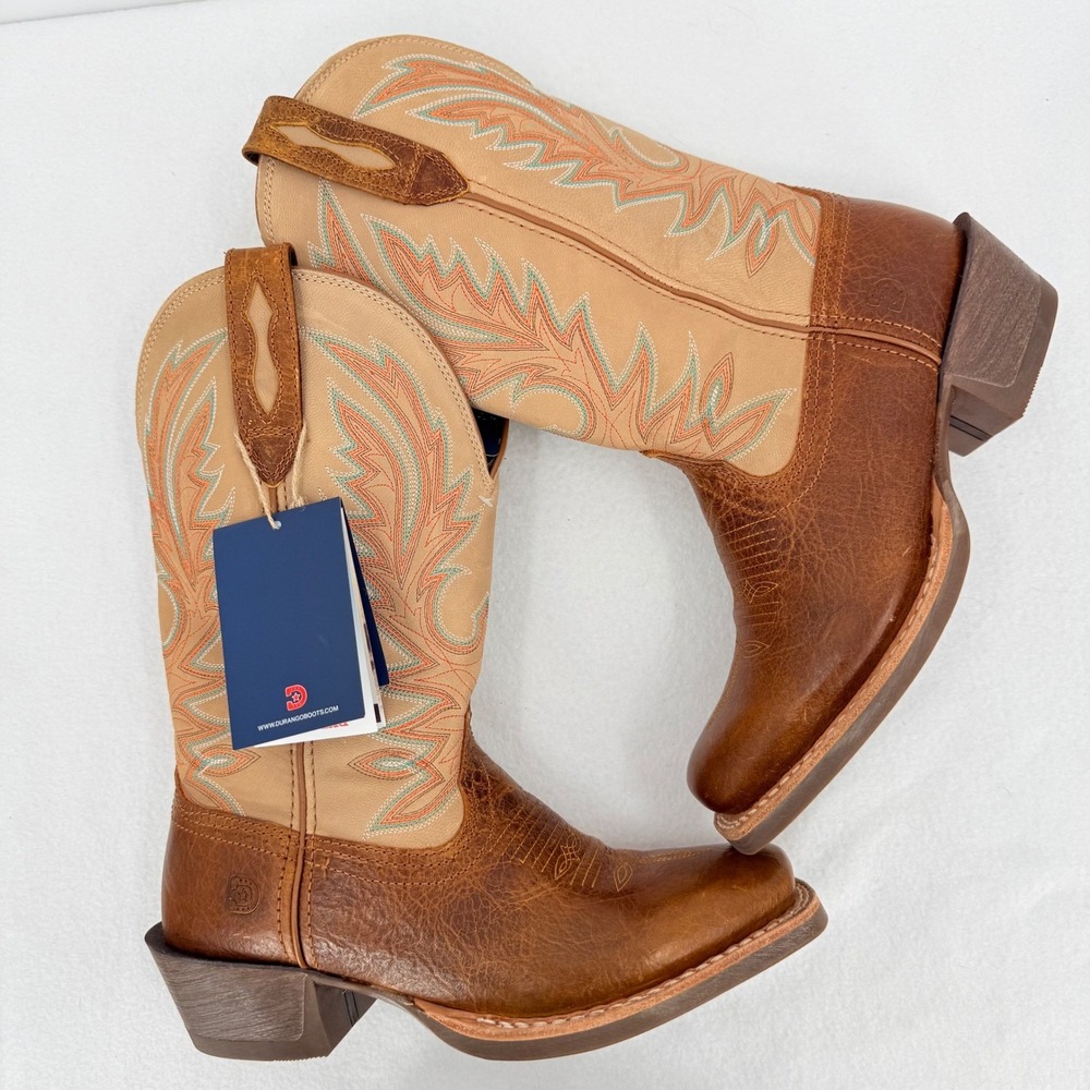 Durango Rebel Pro Men's Western Cowboy Boots 8.5M Golden Brown/Bone Leather NWOB